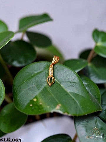 Gold Plated Vajra (Vajra Ayudh) Designer Pendant Locket with Stone – For MenS SLK.063