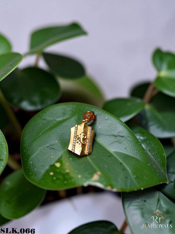Ganesh Design Gold Plated Pendant For Men's SLK.066