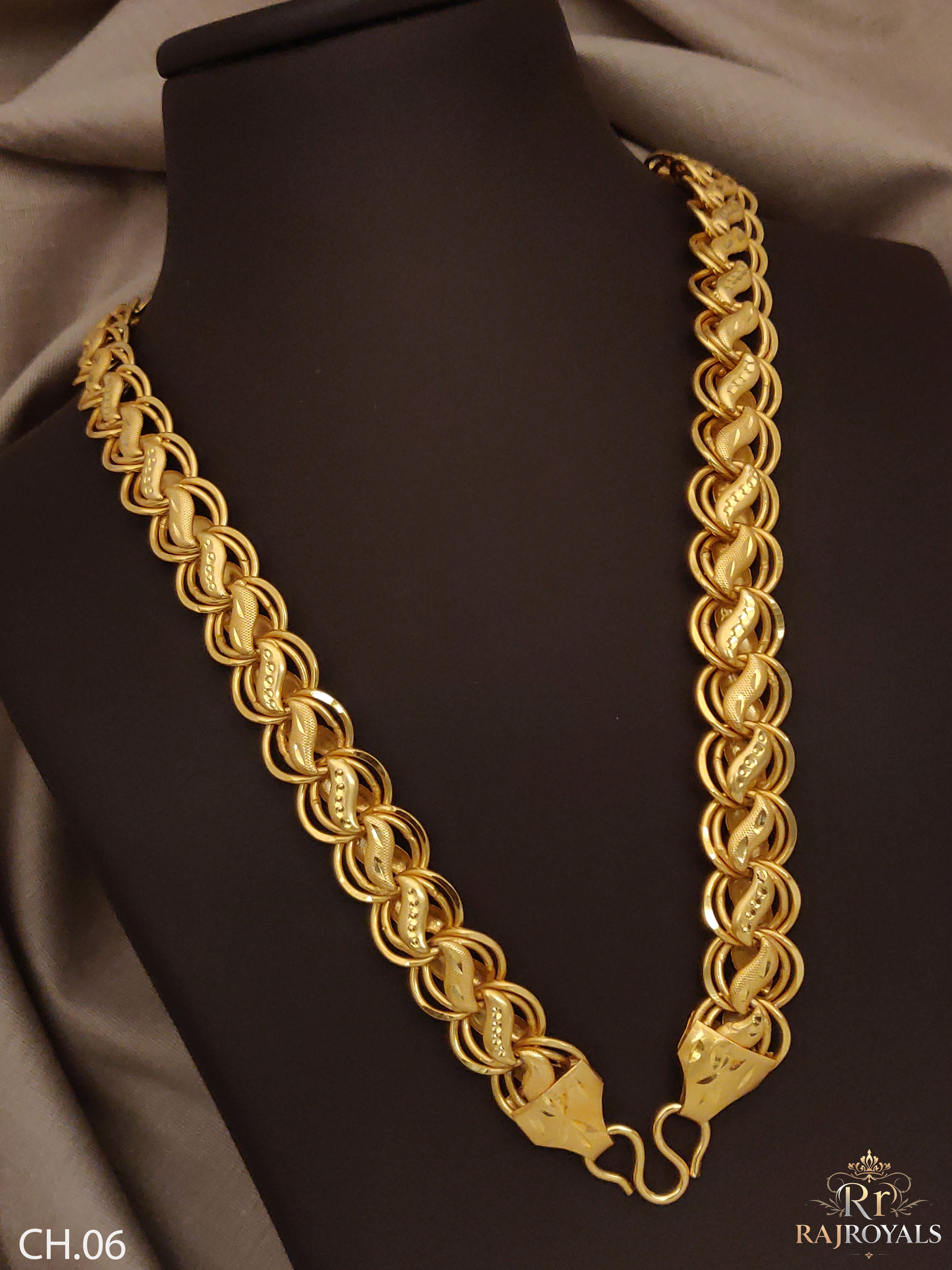 Fashion-Forward Design Gold Plated Kohli Chain for Men  CH.06
