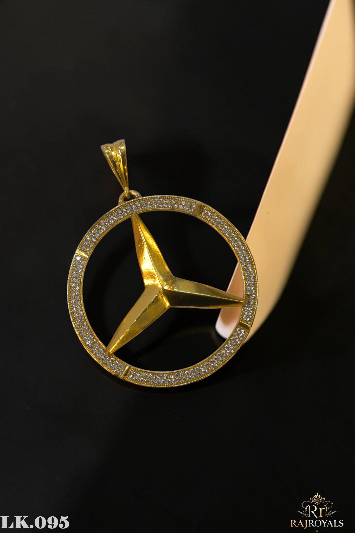 Luxury Star Designer Premium Gold Plated CZ Locket LK.095