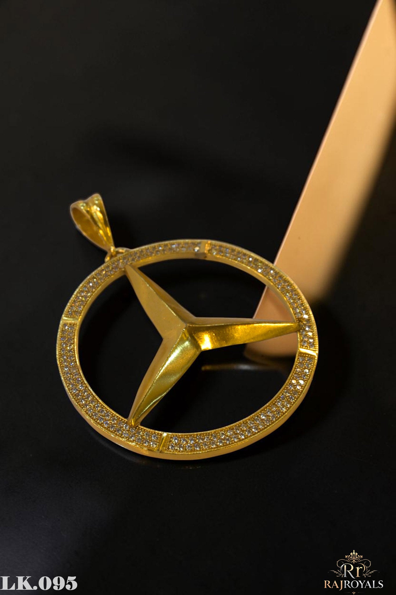 Luxury Star Designer Premium Gold Plated CZ Locket LK.095