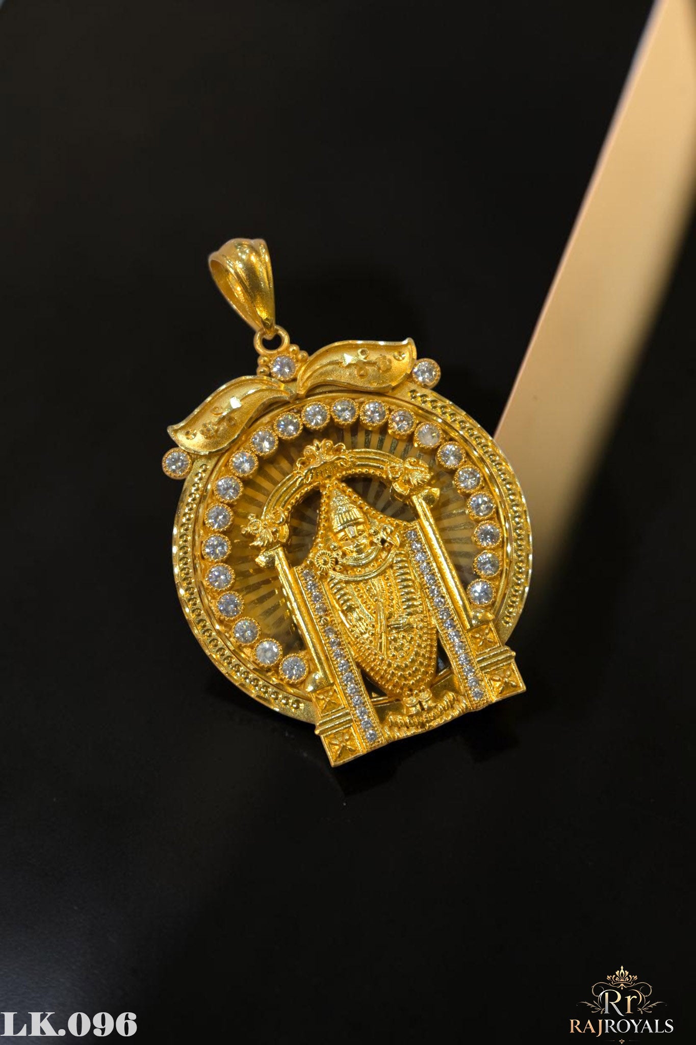 Shreenathji Premium Gold Plated CZ Locket LK.096