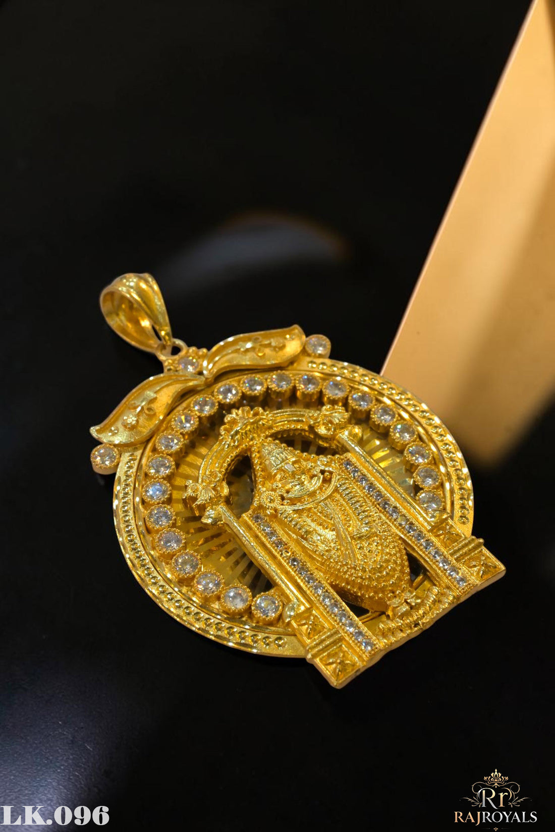 Shreenathji Premium Gold Plated CZ Locket LK.096