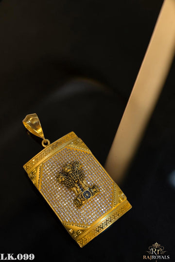 Ashoka Premium Gold Plated CZ Locket LK.099