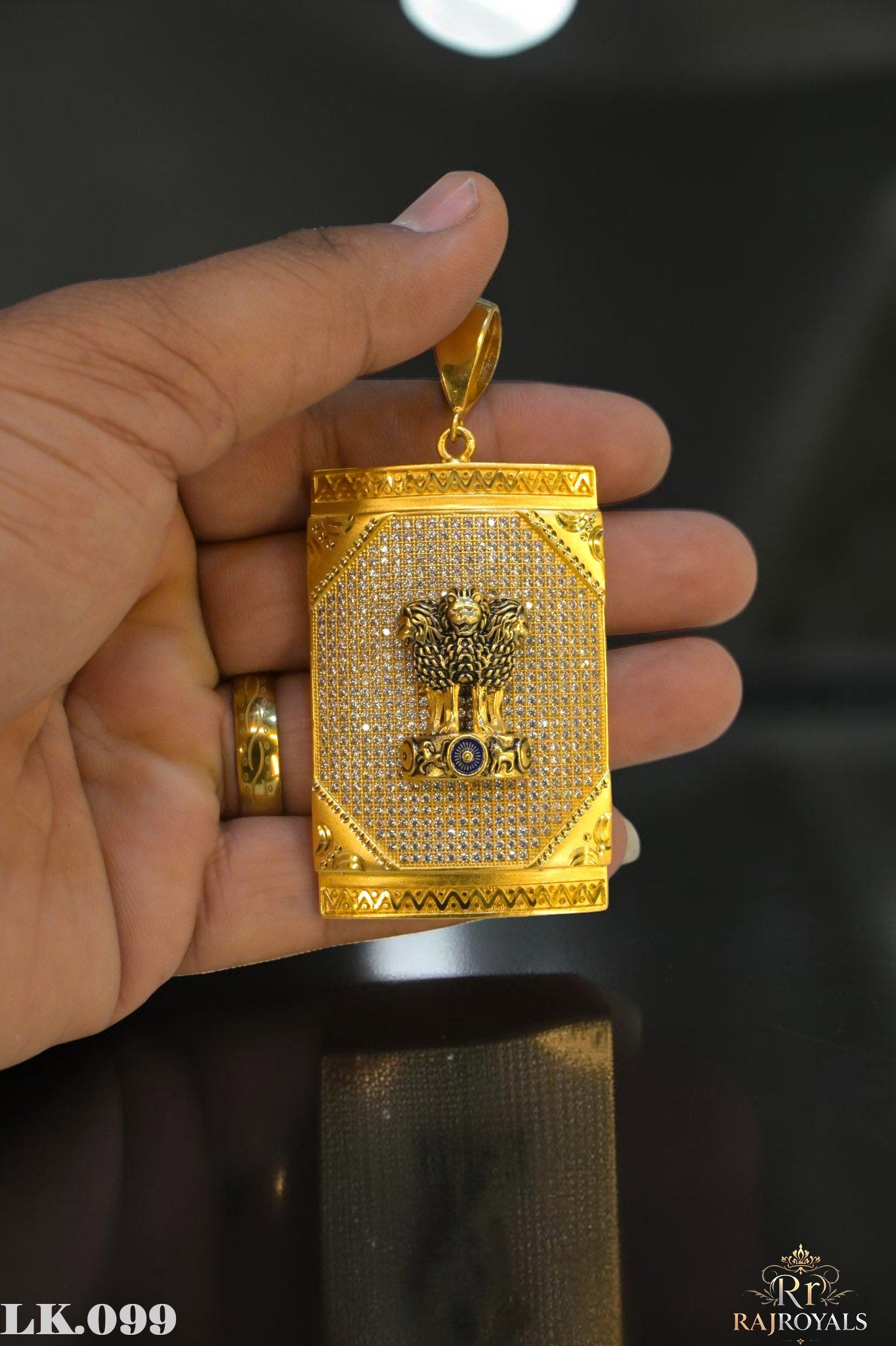 Ashoka Premium Gold Plated CZ Locket LK.099