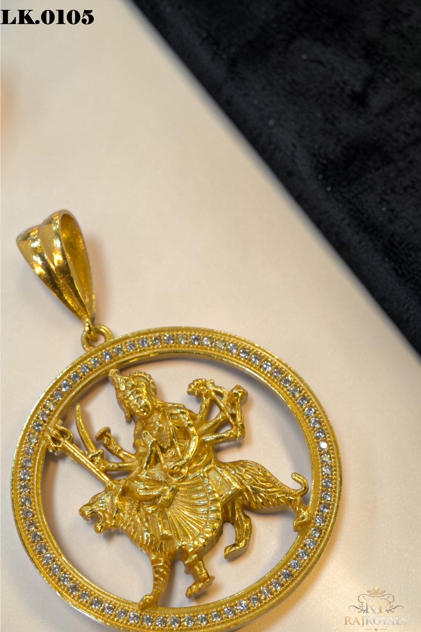 Durga Mata Diamond Stunning Design Pendant for Mens LK.0105