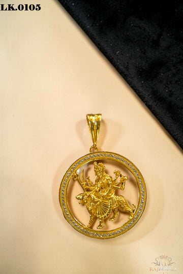Durga Mata Diamond Stunning Design Pendant for Mens LK.0105