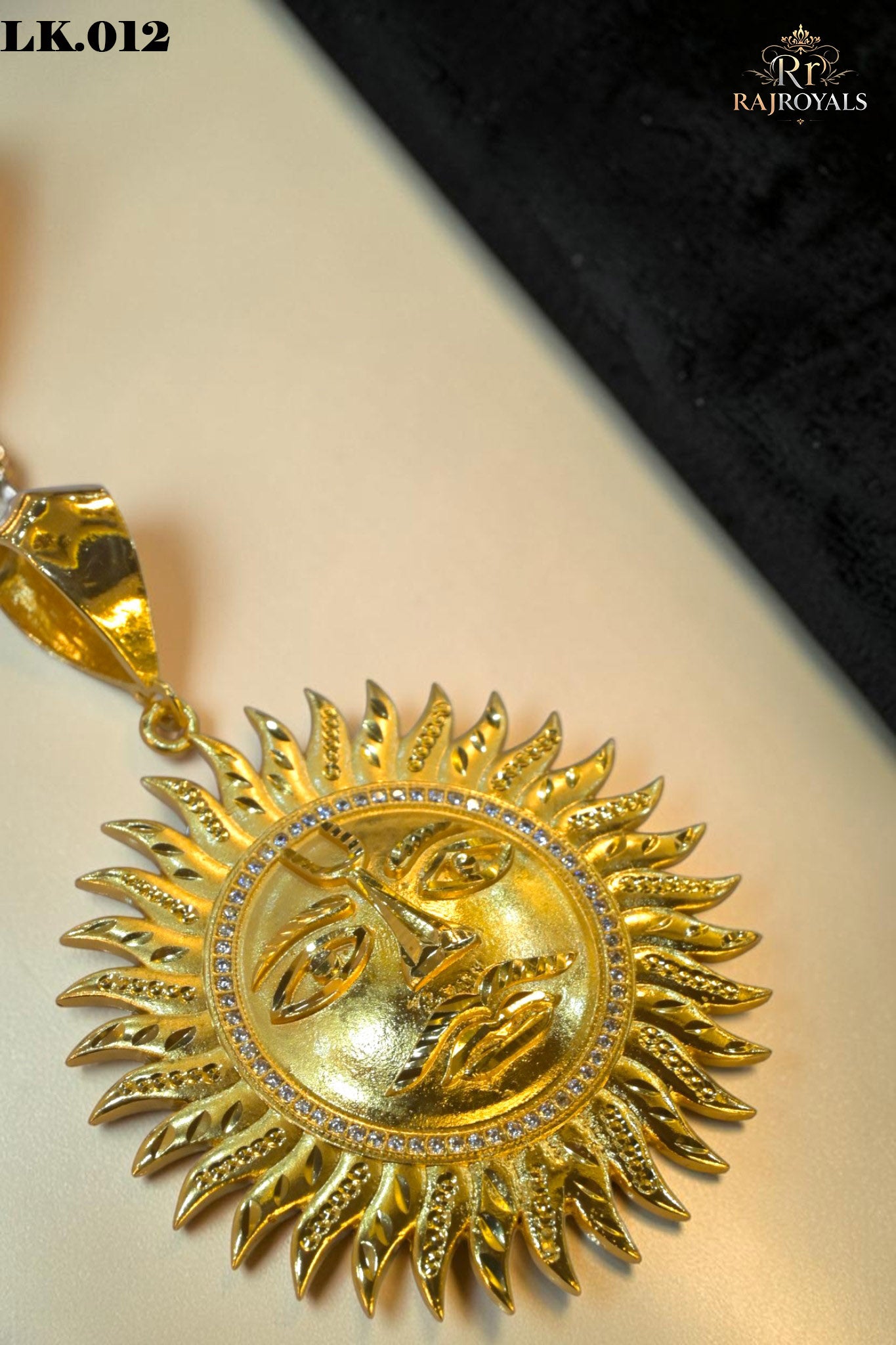 Sun Sophisticated Design Gold Plated Pendant for Mens LK.012