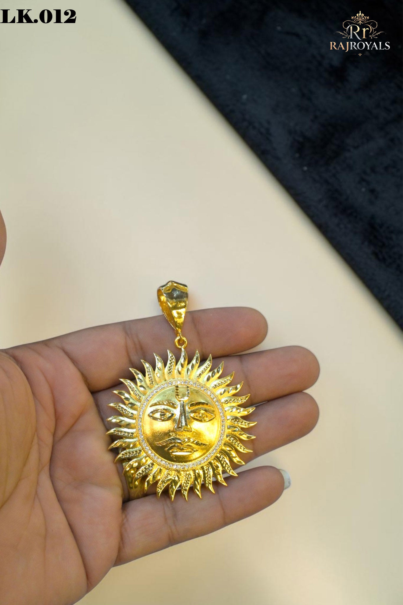 Sun Sophisticated Design Gold Plated Pendant for Mens LK.012