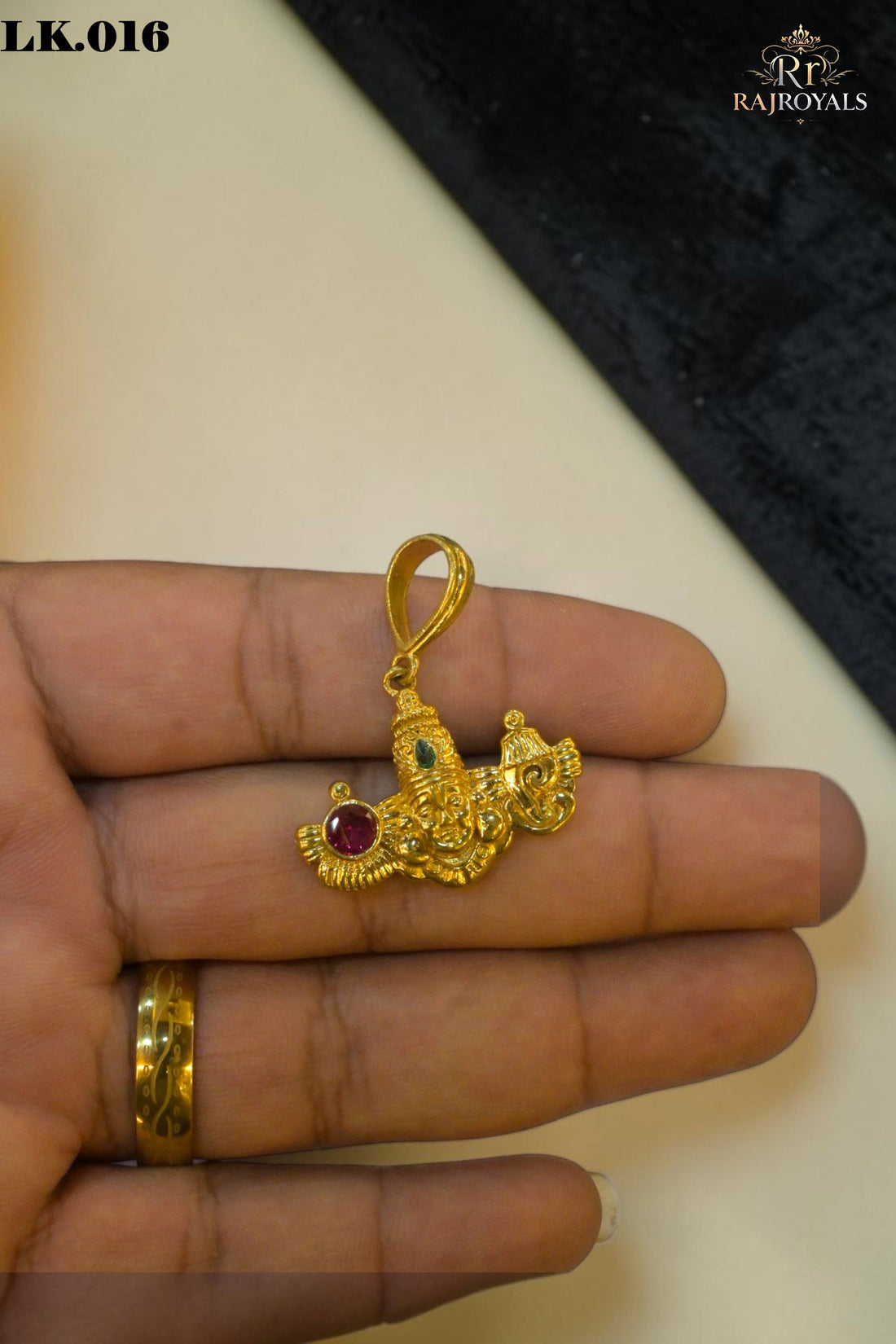 Shree Balaji (Venkateswara) Premium Gold Plated Designer Locket LK.016