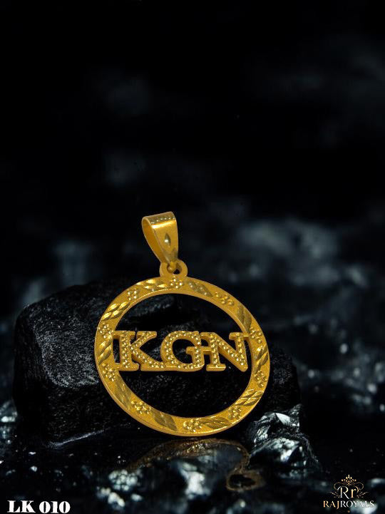 Masterful KGN logo Gold Pendant LK010