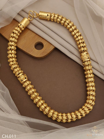 Luxurious Reflect Big Gold Plated Chain For Men's CH.011