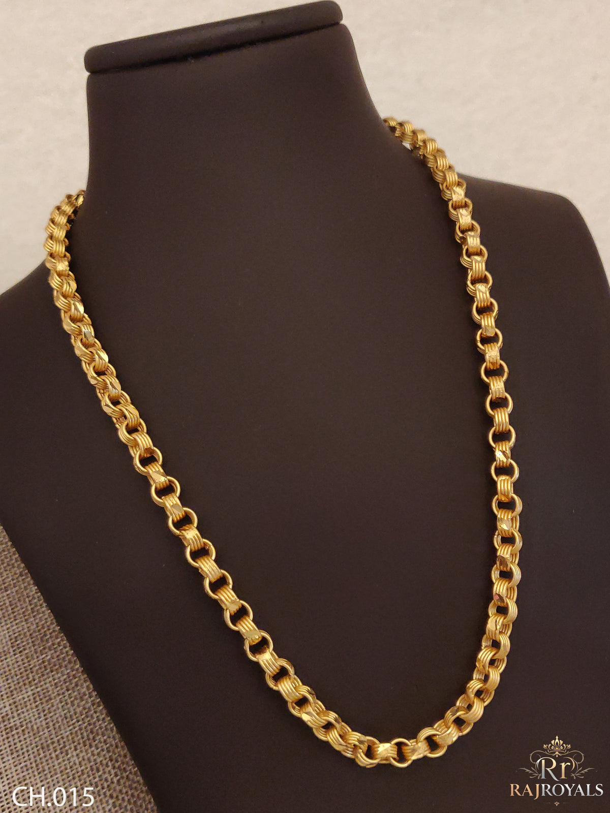 w Kadi Rassa Charming Design Premium-Grade Quality Gold Plated Chain for Men.(CH-015