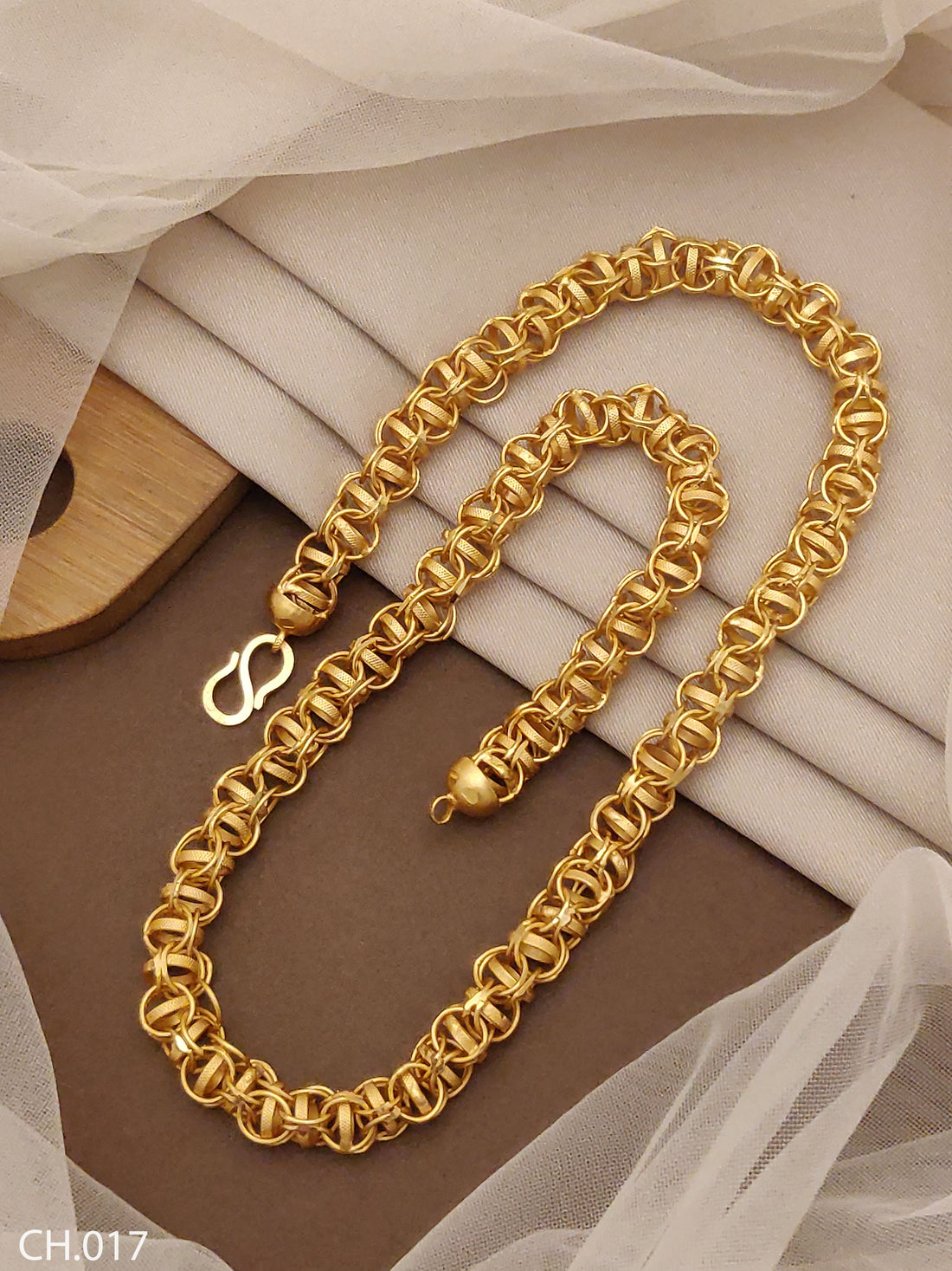 Classical Small Koyali with Joint Kadi Design Rassa Chain For Men CH.017