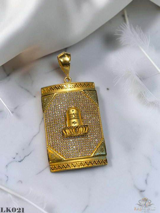 Superior Diamond Shivling  Pendant LK021