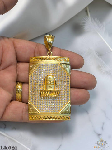 Superior Diamond Shivling  Pendant LK021