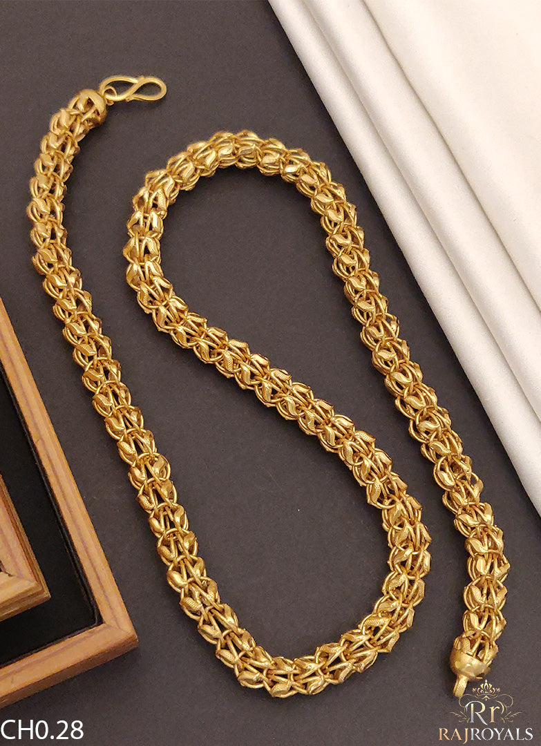 Classical Small Koyali with Joint Kadi Design Rassa Chain For Men CH.028