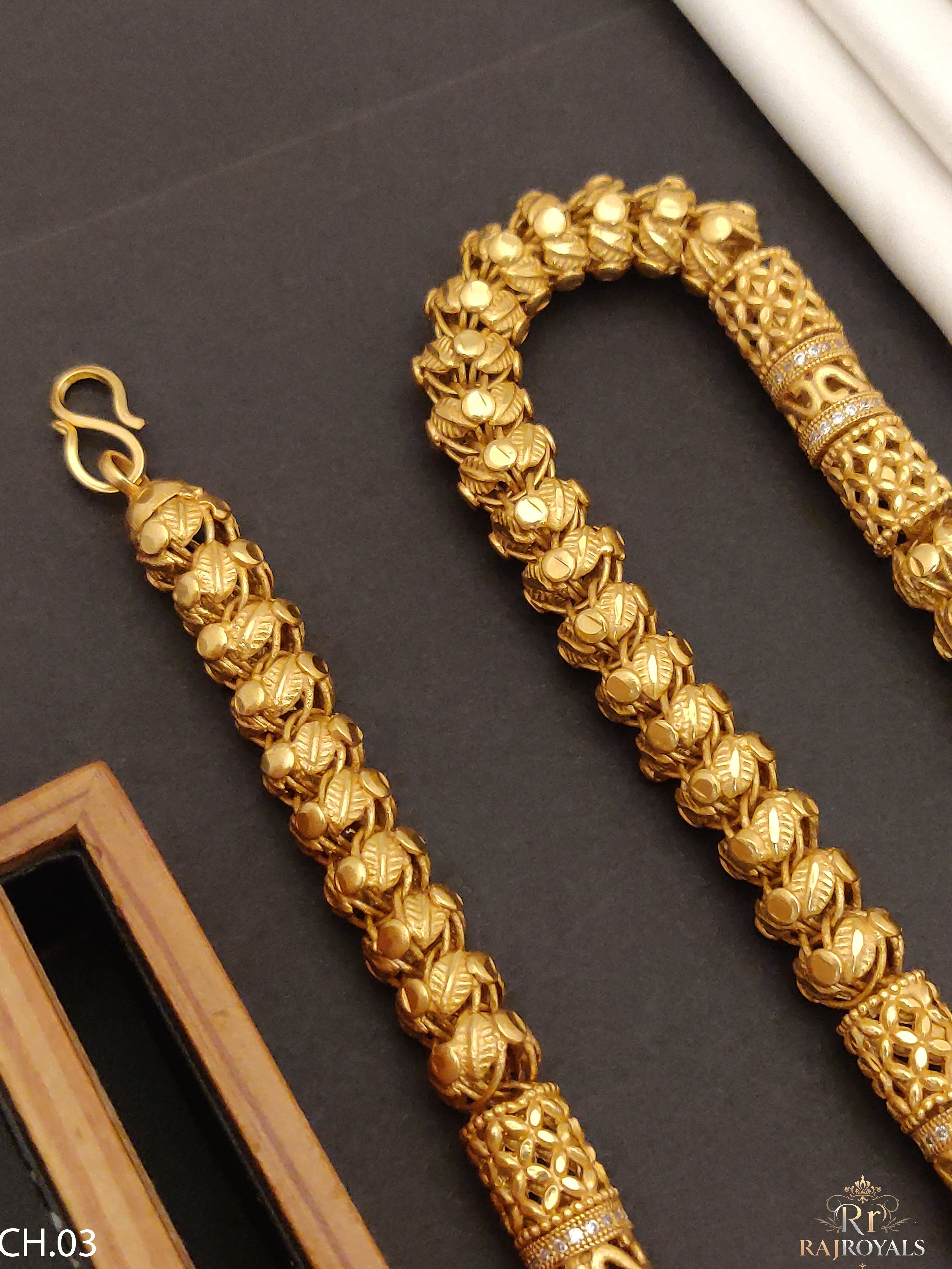 Power & Prestige Big Gold Plated Chain For Men's CH.03