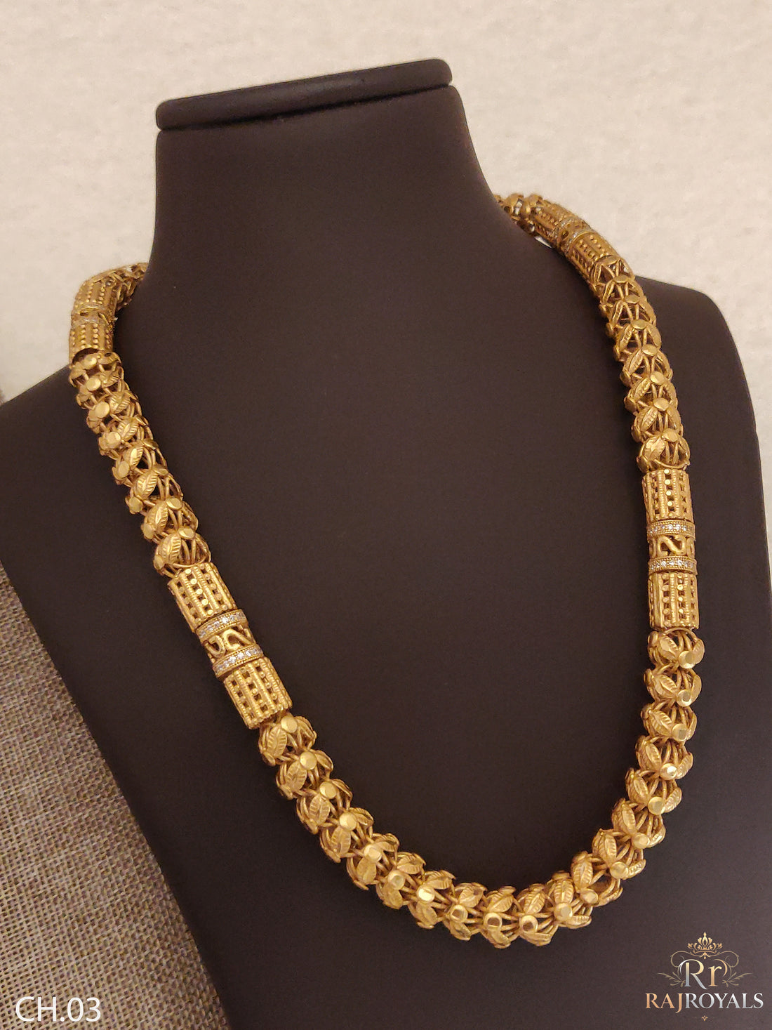 Power & Prestige Big Gold Plated Chain For Men's CH.03