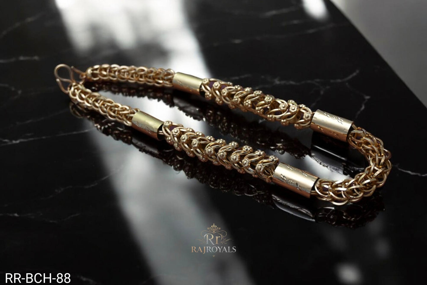 New Classical rassa kadi With hollo Rajwadi Design Chain For Men RR.BCH.88