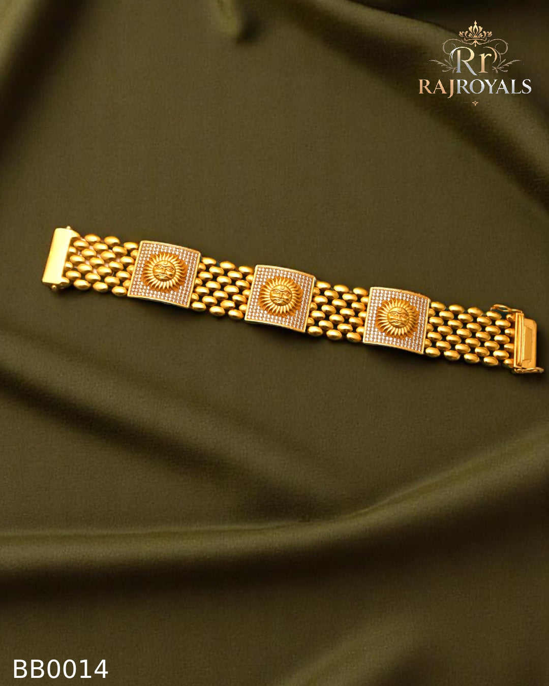 High Quality sun arounding stons work Bracelet for Men-BB0014
