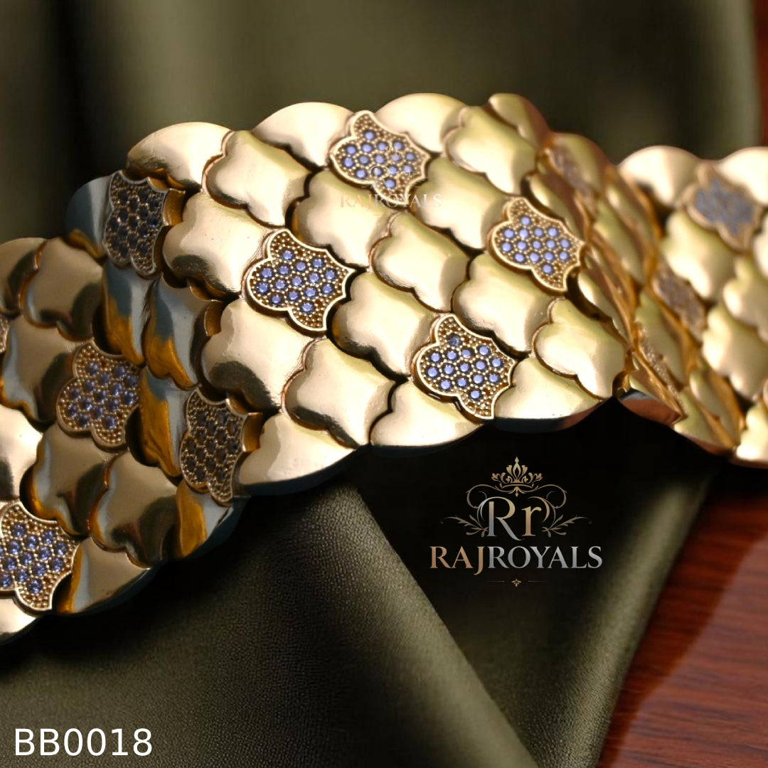 Divinity on Your Wrist Gold-Plated flower logo Bracelet for men's BB0018