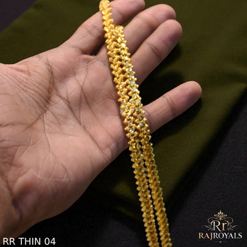 1 Gram Gold Plated Unique Design Premium-Grade Quality Chain for Men RR THINE 04