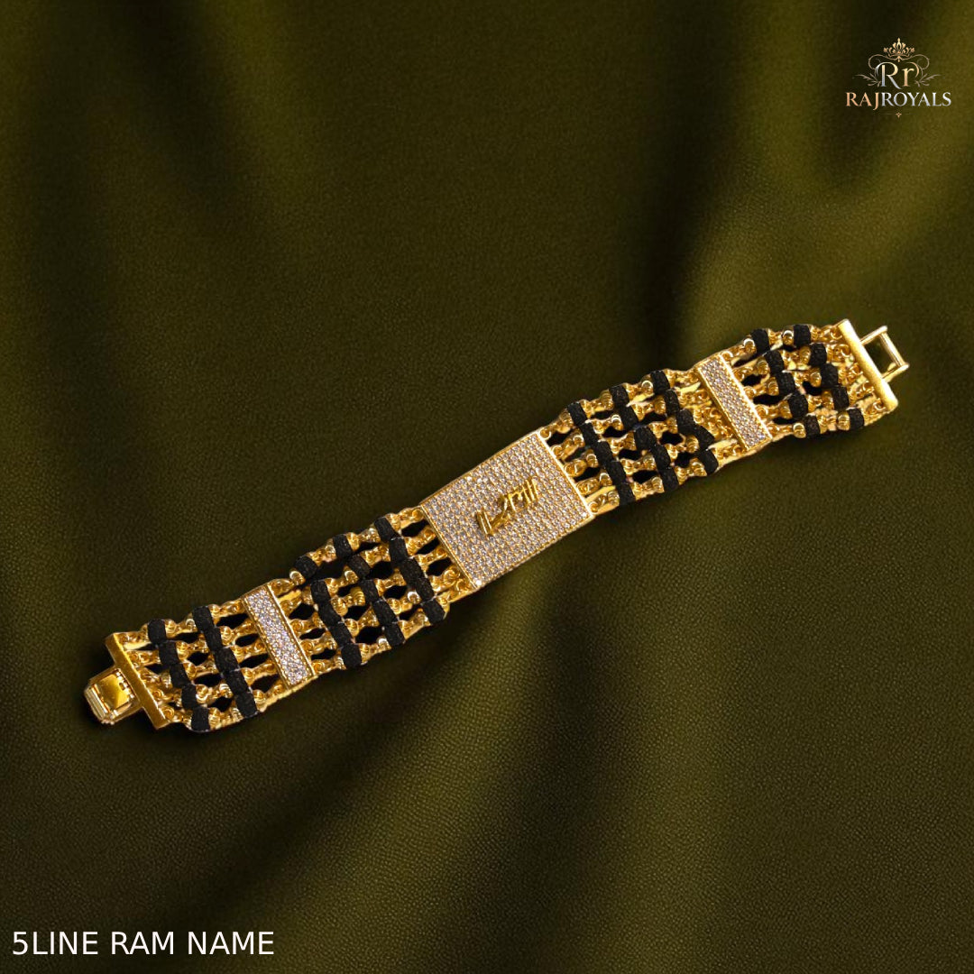 5 line rudrakhs bracelets for men ram name hindi